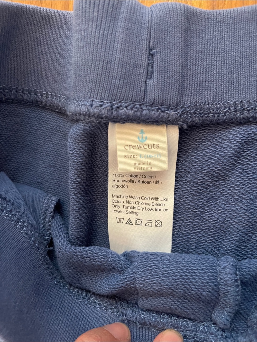 Crewcuts Navy Blue Sweatpants with Contrast Drawstring - Picture 2 of 2